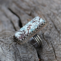 Turquoise Bar Cocktail Ring