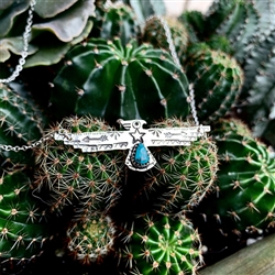 Turquoise Thunderbird Necklace