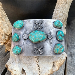 Vintage Turquoise Nugget Buckle