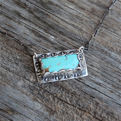 Turquoise Rectangle Necklace