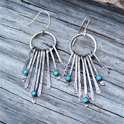 Dangling Turquoise Drop Earrings