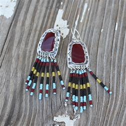 Dangling Beaded Rosarita Earrings