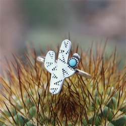 Turquoise Cactus Ring