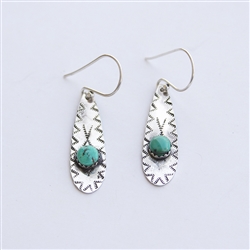 Teardrop Turquoise Earrings