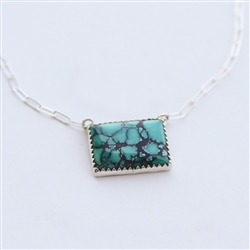 Turquoise Rectangle Necklace