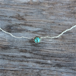 6mm Turquoise Dot Necklace