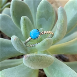 Turquoise Dot Ring