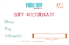 GIFT CERTIFICATE