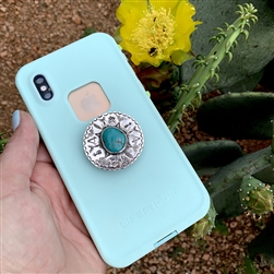 Sterling & Turquoise Pop Socket