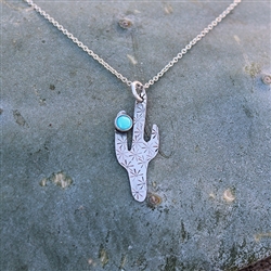 Turquoise Cactus Necklace