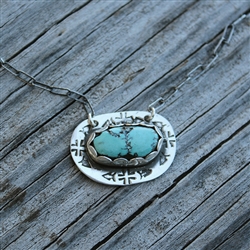 * Turquoise Oval Necklace 1