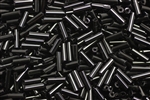 Bugle Bead, 5MM, Japanese, Vintage, Black