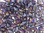 Bead, Crystal, Briolette, 6MM X 13MM, Amethyst Purple Iris
