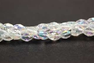 6MM X 4MM Crystal Barrel / Crystal AB