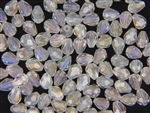 Bead, Crystal, Tear Drop, Faceted, 7MM X 5MM, Crystal AB