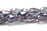 12MM X 8MM Crystal Tear Drop / Crystal Light Purple Iris