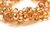 Bead, Crystal, Rondelle, Faceted, 8MM X 10MM, Tangerine AB