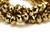 Bead, Crystal, Faceted Rondelle, 10MM X 12MM, Dark Gold