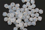 Bead, Crystal, Bicone, Faceted, 4MM, White Opal