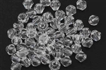 Bead, Crystal, Bicone, Faceted, 4MM, Crystal