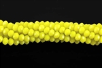 Bead, Crystal, 3MM X 4MM, Rondelle, Yellow