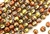 6MM Melon Shaped Czech Beads / California Gold Rush