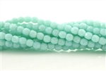 3MM Round Fire Polish / Light Green Turquoise