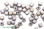 6/0 Cubix 4MM Czech Beads / Dark Gray