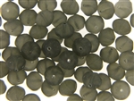 Vintage Gray Matte Finish Czech Bead / Rondelle 8MM X 10MM