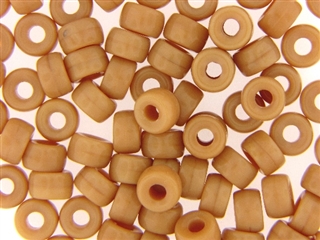 Czech Crow Beads / 6MM X 9MM Beige