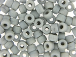 Czech Crow Beads / 6MM X 9MM Light Gray