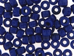 Czech Crow Beads / 6MM X 9MM Royal Blue