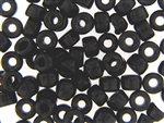 Czech Crow Beads / 6MM X 9MM Jet