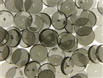 Smoke Gray Czech Bead / Disc 3MM X 12MM