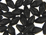 Black Czech Bead / Bicone 21MM X 11MM