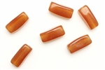 Bead, Czech, Rectangle, Glass, Vintage, 18MM, Medium Topaz