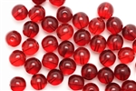 Bead, Czech, Round, Druk, Vintage, Glass, 10MM, Ruby