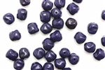 Bead, Czech, Pebble, Glass, Vintage, 9MM, Dark Blue