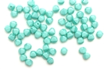 Bead, Czech, Bicone, Glass, Matte Finish, 6MM, Sea Foam Green