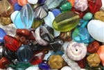 Bead, Czech, Vintage, Mixed Shape & Color, Glass, 8MM To 23MM