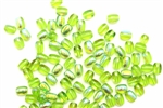 Bead, Czech, Oval, Glass, 6MM, Green AB