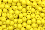Bead, Czech, Vintage, Montessori Beads, Round, 7MM, Yellow