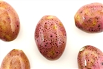 Pink Earth Tone Porcelain Beads / Large Egg