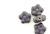 Purple Earth Tone Porcelain Beads / Small Flower