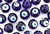 Bead, Glass, Evil Eye Bead, 16MM, Round, Dark Cobalt Blue