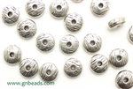 "Pewter" Beads / 8MM Disc,Antique Silver