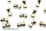 "Pewter" Beads / 11MM Barbell,Antique Silver