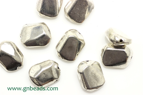 "Pewter" Beads / 13MM Nugget,Antique Silver