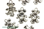 "Pewter" Charm / 21MM Dancing Bear,Antique Silver