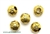 "Pewter" Beads / 10MM Round,Antique Gold